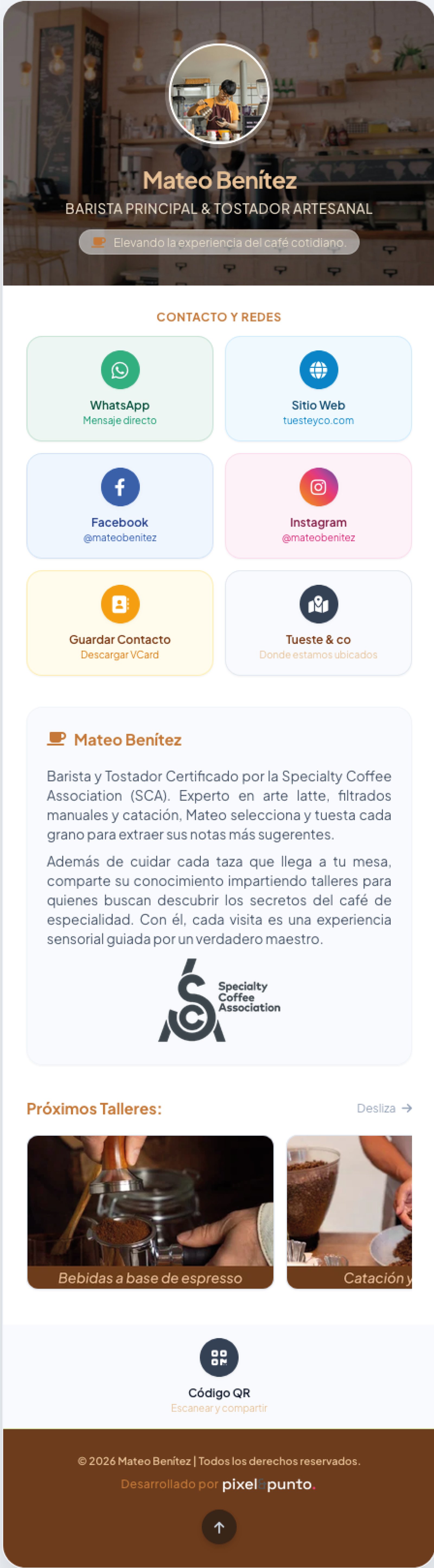 Vista previa Barista Pro