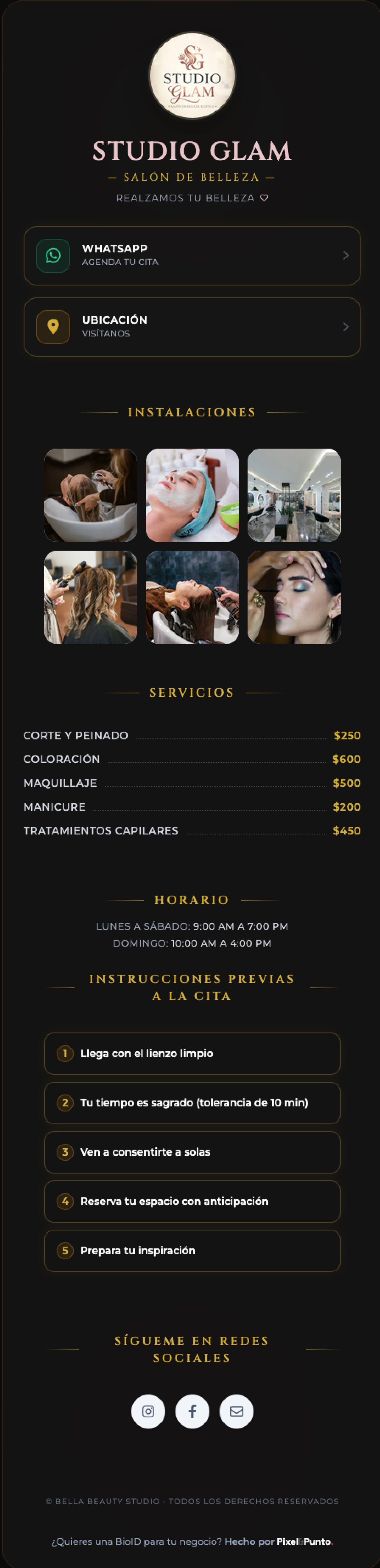 Vista previa GlamStudio